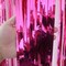 Hot Pink Backdrop Curtains - 3 Pack of 3.2x8.2ft Hot Pink Foil Fringe Curtains Streamers Backdrop for Birthday Party Valentines Backdrop Decorations